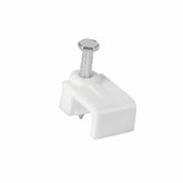 Volteck Flat Cable Clips 5 x 8.5mm - Pack of 20 Pieces White